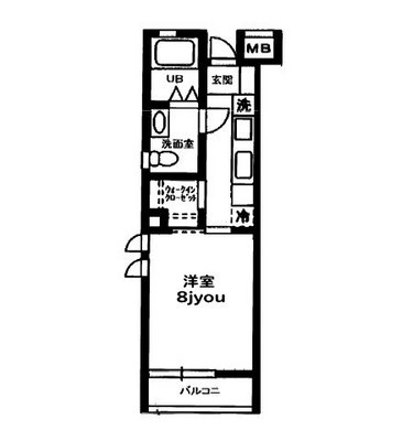 江古田賃貸マンション・1K