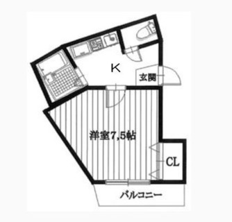 東京都練馬区豊玉北２丁目 賃貸マンション 1K