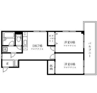 東京都練馬区栄町 賃貸マンション 2DK