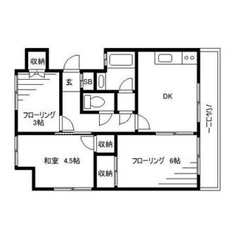 東京都中野区江原町２丁目 賃貸マンション 3DK